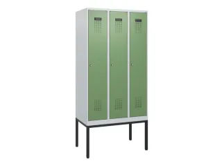 schoollocker,HxBxD 1950x900x500mm,3vak,vak B 300mm,cil.-slot - 2