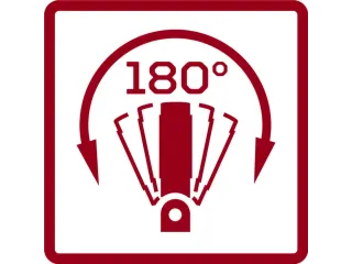 R07300130 Scharnierende ratelsleutel SW13mm 180mm - 2