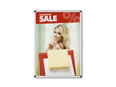 Kliklijst A1 Ronde Hoeken 25mm Zilver