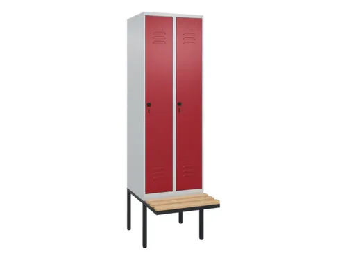 locker voor scheiding van kleding,HxBxD 2120x600x815mm,2vak
