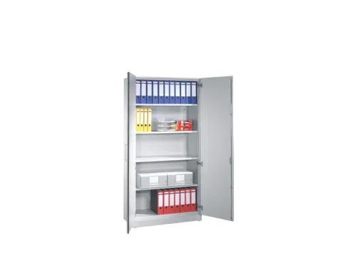 Draaideurkast Hxbxd 1980x800x440mm 5 Oh Lichtgrijs/Lichtgrijs