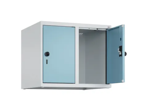 opzetkast,v. locker,2vak.,vak B 300mm,HxBxD 500x600x500mm,draaigrendel