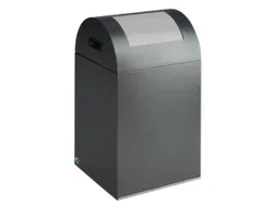 Afvalverzamelaar Zelfblussend 43 Liter 660X320X320Mm Klemring Zilver