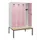 locker met bank,HxBxD 1950x1200x815mm,4vak,vak B 300mm,cilinderslot