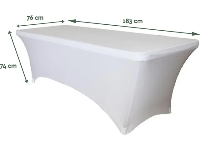 BRASQ Tafelrok Wit 183x76x74cm