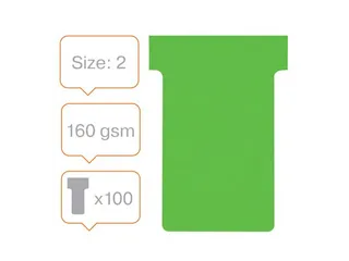 Planbord T-kaart Nobo nr 2 48mm groen - 3
