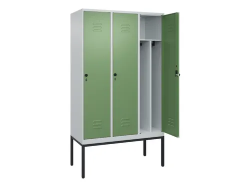 locker voor scheiding van kleding,HxBxD 2120x1200x500mm,3vak