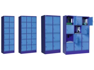 Elektro-Vakkenkast Hxbxd 1995x905x582mm 18 Vakken Sokkel - 4