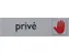 Infobord pictogram Privé 165x44mm