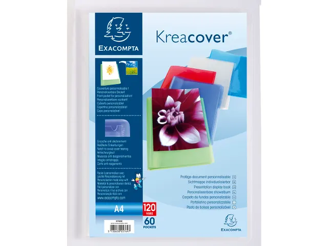 Protège-documents en polypropylène semi rigide Kreacover Chromaline