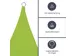 Voile solaire carré 5x5m Vert citron