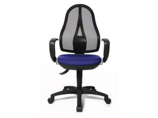 Bureaustoel Zitting Blauw Netrug Zwart Zitting H X B X D 430-510X 480X - 1