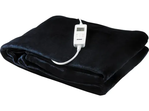 Elektrisch Deken Fleece Donkerblauw 10 Standen Timerfunctie 180x130cm