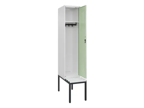 locker met bank,HxBxD 2120x400x815mm,1vak,vak B 400mm,cilinderslot