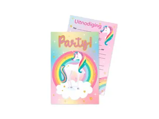 Uitnodigingskaarten Unicorn - 5