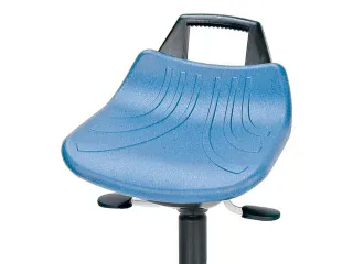 Draaikruk 480-610mm Pu Blauw Neiging Gasveer Verchroomd Glijders - 2