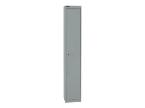 garderobekast,HxBxD 1802x305x305mm,1vak,cil.-slot,romp zilverkleurig