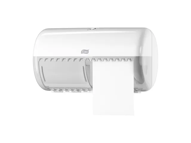 Tork 557000 T4 Toiletpapier Dispenser Elevation Twin Verticaal Wit