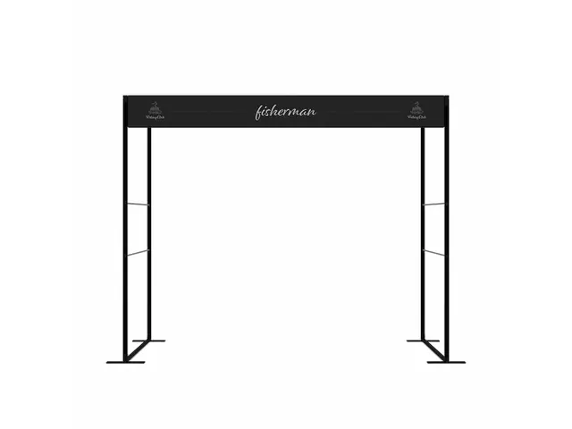 FlexFrame Modulair systeem Topbanner 300x30cm Zwart frame