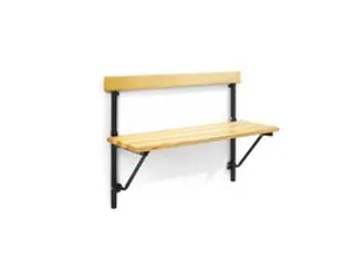 klapbank,HxLxD 780x2000x380mm,houten lijst,frame staal RAL7016 - 2