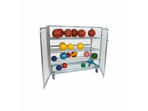 ballenwagen,draagverm. 500kg,HxLxB 1400x1500x620mm,3gaaswanden,deur