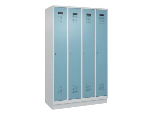 locker voor scheiding van kleding,HxBxD 1950x1200x500mm,4vak