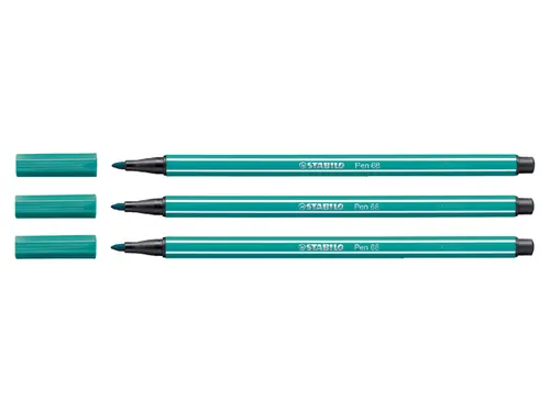 Viltstift STABILO Pen 68/51 medium turquoiseblauw