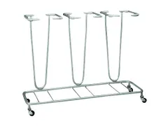 Afvalverzamelaar 3x70 Liter Afvalzakken Gelakt Verrijdbaar