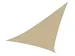 Voile solaire perméable triangulaire 5x5x5m Champagne