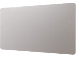 Mat Glasbord 100x200cm Warm Grey Ronde Hoeken