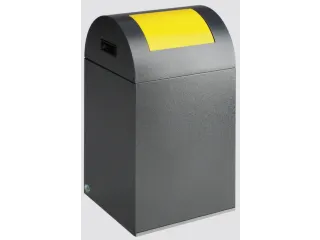 Afvalverzamelaar Zelfblussend 1X43 Liter 660X320X320Mm Klemring Geel - 1