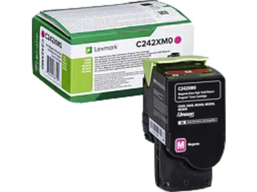Tonercartridge Lexmark C242XM0 rood