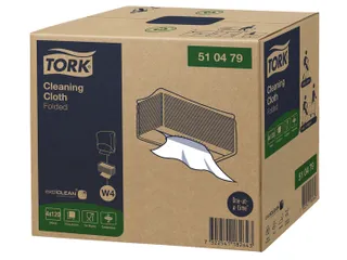 Reinigingsdoek Tork Cleaning W4 flexibel nonwoven 120st wit 510479 - 7