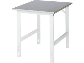 werkbank,HxBxD 760-1080x750x1000mm,houtblad,m. zinklaag - 1