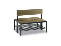 omkleedbank,HxLxD 796x1000x760mm,HPL eiken-sereno,frame staal RAL7021