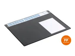 Durable Schrijfonderlegger 65x48cm kalender Zwart met PP afdekvel