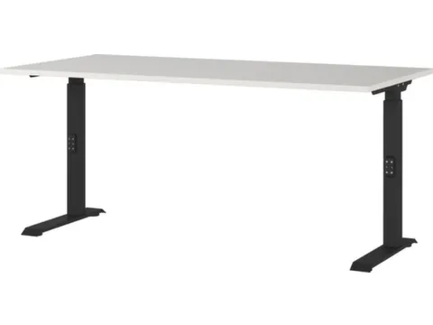 In hoogte verstelbaar bureau,HxBxD 680-910x1600x800mm,blad lichtgrijs