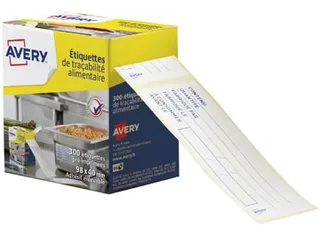Avery etiketten voedselcodering Frans 98x40m 300 etiketten op rol - 6