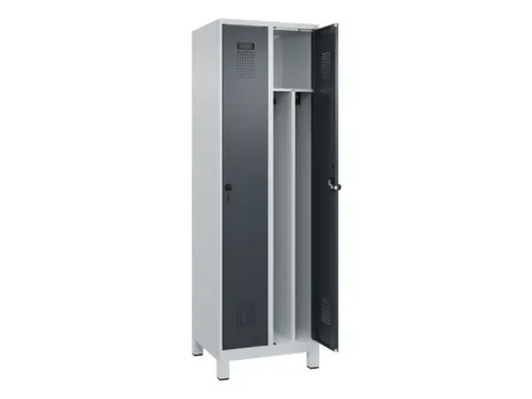 locker voor scheiding van kleding,HxBxD 1950x600x500mm,2vak