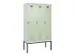 armoire vestiaire noir et blanc,HxlxP 2120x1200x500mm,3compart.