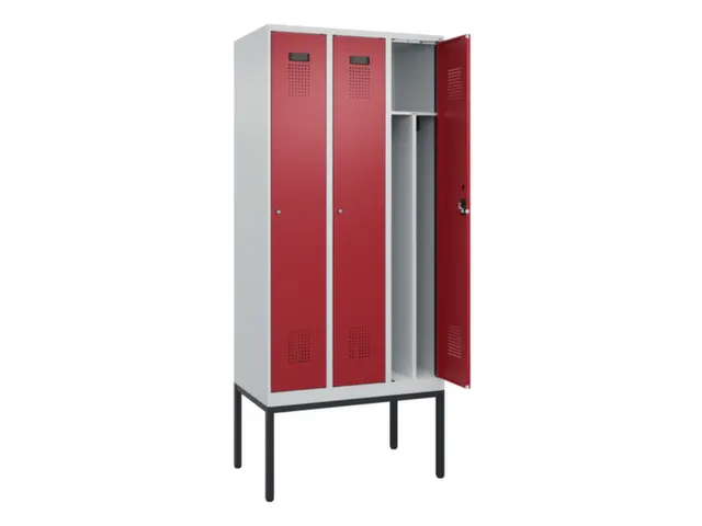 locker voor scheiding van kleding,HxBxD 2120x900x500mm,3vak