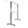 garderoberek,verrijdbaar,HxD 1800x600mm,4zwenkwielen,staal/alu,1000 mm