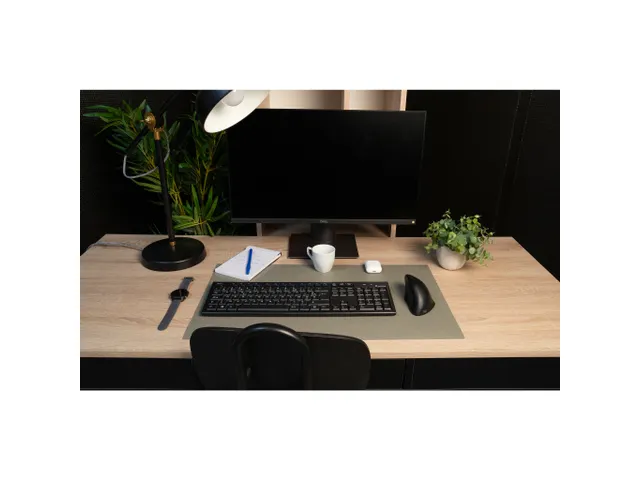 Onderlegger PU 35x60cm nude/grijs