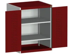 kast met geperforeerde platen,HxBxD 1000x800x650mm,2xStalen bodem