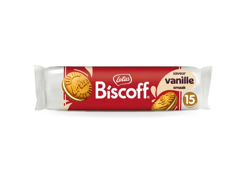 Koekjes Lotus Biscoff Speculoos Sandwich Cookies Vanille 15 stuks