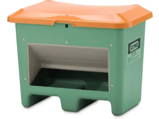 strooigoedbak,200l,HxBxD 690x890x600mm,GVK,groen,deksel oranje - 4