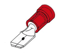 Mannelijke Connector 2.8mm Rood