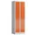 Lockerkast 1800x590x500mm 2x4 vakken cilinderslot, sokkel, RAL3000