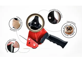 Verpakkingstape dispenser Rapesco Germ-Savvy 960 antibacterieel met br - 4