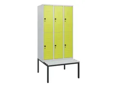 Dubbeldekse dekenkist,HxBxD 1950x900x815mm,3x2vak.,vak B 300mm